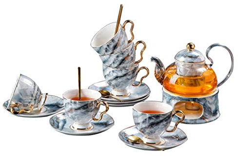 American Road British Afternoon Tea Set Europäische Keramikschale Obstglas Kerze Heizung Blume Teekanne Anzug