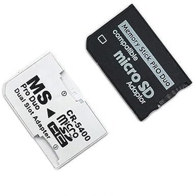 YANHAO [Videospielteile] 1 x SD TF auf Memory Stick MS Pro Duo for PSP 1000 2000 3000 Card Dual 2 Slot Adapter Converter [Ersetzen] (Color : Each 5Pcs)