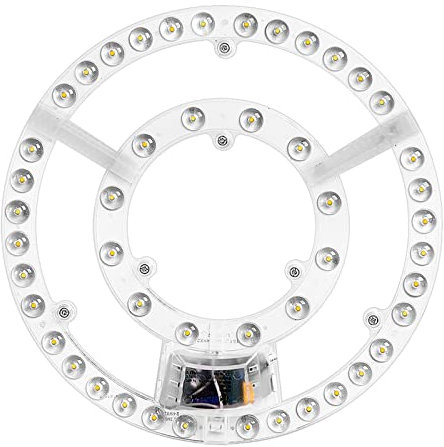 YFcaiheng Tablero de Panel Led, módulo de luces Led redondas, luces de techo, Panel regulable, reemplazo de 220V Led for lámpara circular, ventilador de techo, fijación magnética de luz ( Color : 36W