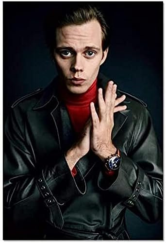 Poster Bill Skarsgard Filmstar Poster Foto Porträt Bilder Poster Und Drucke Leinwand Malerei Home Decor 50X70Cm Kein Rahmen