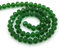 Perlin 120 perlas de cristal checas de Bohemia de 4 mm, perlas checas de cristal con circonita facetada, 1 hebra (verde oscuro)