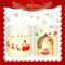 MUSUNIA 12 Linterna decoración de Mesa decoración de Navidad, Santa Claus árbol de Navidad decoración de Invierno Conjunto, Contiene 2 Patrones, para candelitas/Velas