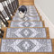 SHACOS 15 Pack 76x20cm Stair Treads Carpet Self Adhesive Non-Slip Indoor Removable Stair Pads Carpet Tiles Grey Safety Stair Step Protection for Wooden Steps