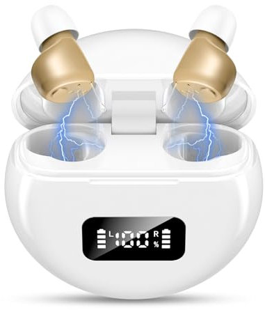 Mini digital Rechargeable Sound amplifier with Noise Cancellingfor Seniors Into Ear( With USB charging)