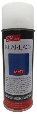 SDV Chemie Klarlack Spray matt 1x 400ml schnelltrocknend Acryl Sprühlack Autolack Felgen KFZ