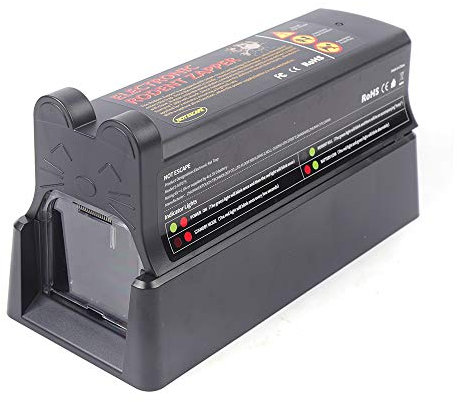 Salmeee Elektrische Mäusefalle 7000V Elektronische Rattenfalle für den Innenbereich Wiederverwendbar im Freien und im Haus Waschbar mit Wasser für Ratten/Mäuse/Mäuse