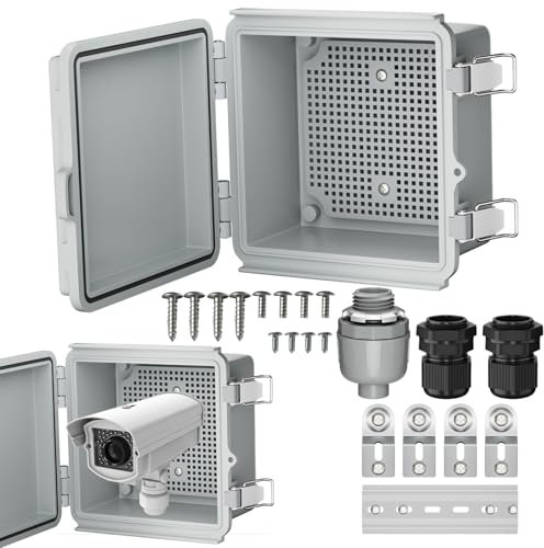 itrimaka Verteilerkasten,Außenverteilerkasten | IP65 Wasserdichter elektrischer Projektgehäusekasten für den Außenbereich - Wandmontagehalterungen, Netzkabelgehäuse, schützend für WLAN-Basisstationen