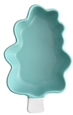 TOPBATHY Christmas Tree Shape Ceramic Baking Bowl for Christmas Snack Bowls for Baking Use As