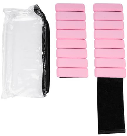 Ieron 2-teiliges verstellbares Handgelenkgewichte-Set mit Knöchelgewichten für Frauen und Männer, zum Trainieren, Joggen, Yoga, Aerobic, Pilates, gewichttragendes Armband, Fitness-Armband, Pink