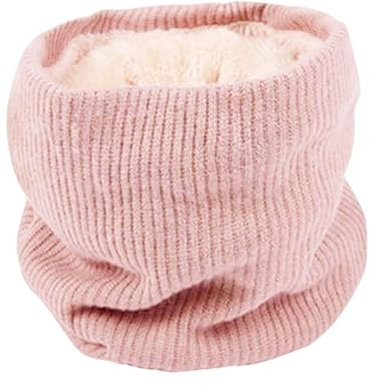 Winter Ski Halsschlauch Herren Fleece Gesichtsschal Damen,Damen Wollschal Pelzig und Hautfreundlich Weicher Winter schal (Rosa)