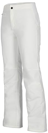 Obermeyer Womens Sugarbush Ski Pants, Insulated and 15K mm Waterproof Breathable w/ 2-way Stretch, White, Size 14