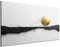 DARO Design® Leinwandbild 60x40 cm Wohnzimmer Deko Modern Wandbild Kunstdruck auf Leinwand Bild Schlafzimmer über Bett Room Decor Geschenke Abstrakt Gold Kugel Rund Schwarz Weiß