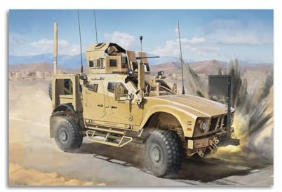 FYRCO Poster mit US-Militärfahrzeug, M1240, M-ATV, minenresistent, Hinterhalt, geschütztes Geländefahrzeug, dekoratives Gemälde, Leinwand, Poster, 30 x 45 cm