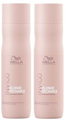 WELLA Professionals Invigo Blonde Recharge Shampoo Farbaufrischung, 2er Pack (2 x 250ml)