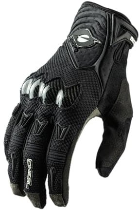 O'NEAL | Fahrrad- & Motocross-Handschuhe | MX MTB DH FR Downhill Freeride | 4-Wege-Stretch, Karbon-Knöchelschutz, Silikonbeschichtet | Butch Carbon Glove | Erwachsene | Schwarz | Größe L