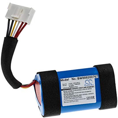 vhbw Akku Ersatz für JBL 1INR19/66-3, ID998, IY1068, IAA011NA, SUN-INTE-118 für Lautsprecher Boxen Speaker (7800 mAh, 3,7 V, Li-Ion)