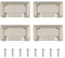 MOROBOR 4Pcs Nickel Pocket Doors Drawer Handle Flush Ring Pull, Hidden Concealed Zinc Alloy Knobs for Cabinets, Closets, Drawers
