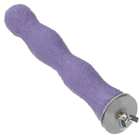 POPETPOP Percha para Pájaros- Soporte de Loro Perchas de Arena Ásperas de Madera Moler Periquitos de Uñas Jaula Accesorios para Cockatieles (Color Aleatorio)