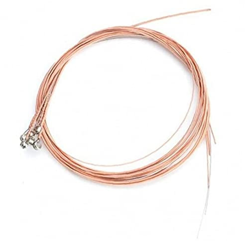 Onsinic 6pcs Professionelle Akustik-Gitarren Saiten 1-6 Für Klassik Klassische Gitarrensaiten Stahldraht Klassische Akustische Folk-Gitarren-Teile Zubehör
