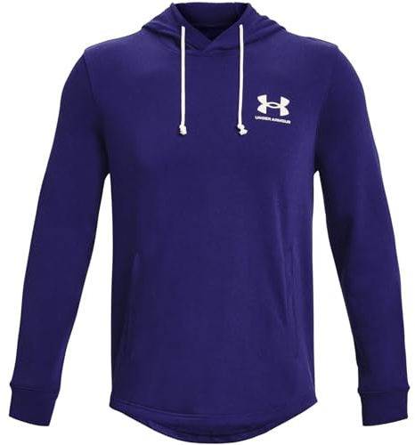 Under Armour Herren Rival Terry Long Crew Neck Hoodie Fleece Tops, Sonar Blue, S EU