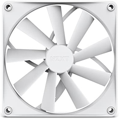 NZXT F140Q Quiet Airflow Fans - RF-Q14SF-W1 - Increase Air Volume - Quiet Operation - Long-Term Durability - 140mm Fan Single Pack - White