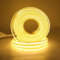 HEGEHE Flexible Tira de LED COB 220V con Cable de Alimentación, 288 LED/m Luz de Cuerda de Alto Brillo, Cada Corte de 50cm, IP65 Impermeable (15m, Blanco Cálido)