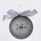 XL Weihnachtskugel - Bester Sohn der Welt - 8cm Glas Weiss Grau Silber Farben Christbaumkugel mit Schleife Weihnachtskugeln Christbaumschmuck Kugel Hänger Glaskugel Geschenk…