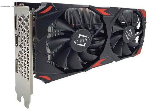 51RISC Radeon RX 580 8GB Graphics Card, GDDR5 256bit 2048SP VR Ready DisplayPort HDMI Video Card for Gaming (RX 580 8GB)