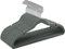 SONGMICS Grucce Appendiabiti in Velluto 30 Pezzi, Antiscivolo, Scanalature su Spalle, Barra per Pantaloni, Gancio Girevole a 360°, Salvaspazio, Spesso 0,6 cm, Largo 43 cm, Grigio CRF029V03
