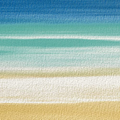 20 Servietten Übergang zum Meer | Strand | Sommer | Streifen | Tischdeko | Decoupage | Serviettentechnik 33x33cm