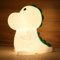 WolinTek LED Nachtlicht Baby,Dinosaurier Silikon Nachtlicht Kinder USB-Aufladung, Nachttischlampe Babyzimmer mit 7 Lichtwechsel & Tap Control,Silikon Kinderzimmer Lampe,Dino Stilllicht Dimmbar (A)