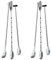 VENEKA 6 Pcs Extra Long Stainless Steel Mixing Spoons Spiral Pattern Bar Cocktail Shaker Spoon Barware Stirring Spoon