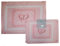 Russo Tessuti Copriforno + Coprifornello Piano Cottura Cucina Stampa 3D Fiocco Merletto Pizzo-Rosa
