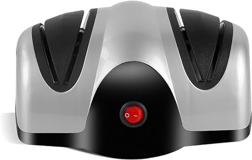 MAHWER Afilador de Cuchillos eléctrico for el hogar, automático, for Cocina, afilador Multifuncional, práctico y práctico