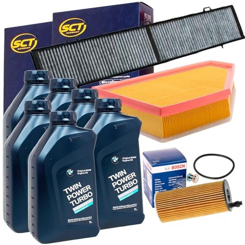 Inspektionspaket + 5W30 Öl passend für E90 E91 316 318 320d X1 E84 16-25d