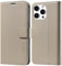 CASELIVE Wallet Case for iPhone 15 Pro Max, Genuine Leather Case with [Card Holder] [Screen Protector] [RFID Blocking][Shockproof TPU Inner Shell] Folio Cover for iPhone 15 Pro Max 6.7''(Taupe)