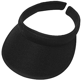 EHOTER Visiere Casquette Femme Chapeaux De Paille Visières De Soleil Anti-UV Soleil Visiere Casquette Cadeau Pour Femmes (Noir,Taille unique)