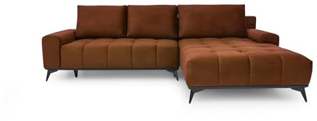 Excellentsofa Ecksofa Toscania mit Auswahl an Größen und Farben - von 230 bis 330 cm Länge und 150 bis 220 cm Breite, mit Schlaffunktion, Bettkasten und Relaxfunktion - Schlafsofa L-Form