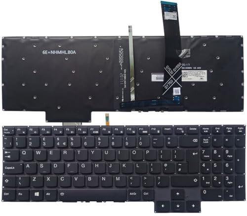 XINDIKBHUB UK Laptop Keyboard For Lenovo Legion 5-15IMH05H -15IMH05-15ARH05H -15ARH05 Y7000 2020 R7000 2020 GY530 GY550 GY750 Y550-15 Y550-17 White Front with Backlit-UK Layout