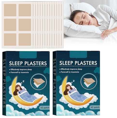 Sleep Patches Schlafpflaster natürliches Schlafpflaster, Tiefschlafpflaster mit extra starker Wirkung, Schlafstützpflaster für einen besseren Schlaf, lindert Muskelspannung und körperliche Müdigkeit