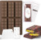 Diaxilu Schokoladenform Silikon, 6 Tafeln Tief Schokoladentafel Silikonform mit Schaber und Tasche und Aufkleber, Dubai Schokolade Form für Schokolade Praline Süßigkeiten - BPA-frei (Quadrat)