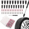 Neikafan Vacuum Tyre Repair Nail Kit 100 Pcs Tire Repair Screw in Rubber Plug with Screwdriver, Universal Tire Repair Rubber Nail for Auto Car Motorcycle Tyre Puncture Repair Screws