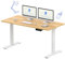 FLEXISPOT Höhenverstellbarer Schreibtisch Basic Plus 140x70cm-Tischgestell höhenverstellbar elektrisch mit 2 MOTOREN,Memory-Handsteuerung-Sitz-Stehpult (Ahorn)