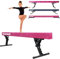 Aerobik® Gymnastikbalken Pink für Kinder | 5-fach höhenverstellbar 16,5 - 56,5 cm | Einfache Montage und maximale Sicherheit | Rutschfest
