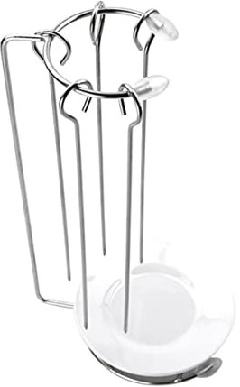 Happyyami 1juego Estante Colgante De Acero Inoxidable Para Kebab Y Barbacoa Rack Bbq Con Bandeja Y Pinchos Para Asados Al Aire Y Picnics