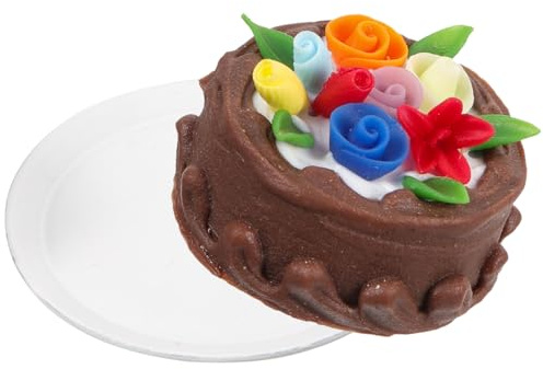 ibasenice Faux Gâteau Miniature Artificiel pour Décoration De Table De Mariage Accessoire Photographique Réaliste Modèle De Dessert pour Célébrations Et