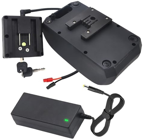 ZXLLAFT Batteria agli ioni di litio 48 V 7,8 Ah Batteria al litio 24 V 10 Ah 13 Ah Batteria ricaricabile 36 V 10 Ah 8 Ah per motori 50 W a 400 W con base e porta a 2 pin,Anderson 36v10ah