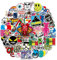 101 Pcs Skateboard Stickers, Non-Repeat Cool Sticker Pack Waterproof Reusable Vinyl Brand Stickers, Reusable Wicked Stickers for Adults Teens Boys Graffiti Guitar Travel Luggage Helmet and Laptop