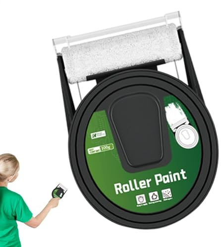 Wall Repair Paint Roller, Paint Brush Spackle, Multi-functional Patching, Easy-to-Use Paste, White Latex, and, Ideal Fixing Cracks Holes, Perfect for Home Walls