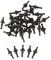 Cpolebev 32 PCS Rubber Anti Vibration Mount Screw Pin Rivet,for PC Case Fans Anti Vibration